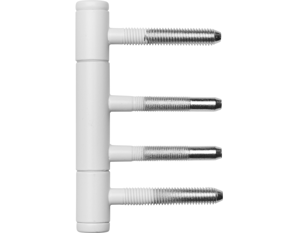 Türband 3-teilig, Weiß matt für Holzzargen, Ã?15mm, mit Nylonhülse 2er Set