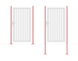 LONGLIFE Torpfostenverstärkung 195cm LONGLIFE Torpfostenverstärkung 195cm