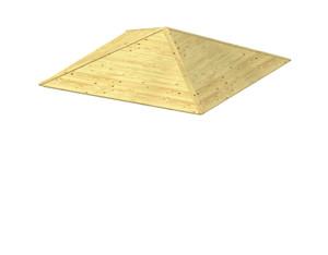 LINDGREN Holzdach für 4-eck Pavillon LINDGREN Holzdach für 4-eck Pavillon