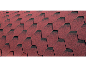 Dachschindeln 6-Eck de luxe rot Dachschindeln 6-Eck de luxe rot