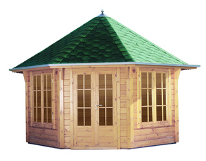Pavillon Roma 4.0 grün-schwarz 399,8x399,8cm Pavillon Roma 4.0 grün-schwarz 399,8x399,8cm