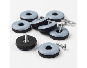 Stuhlgleiter aus Teflon (PTFE) - rund mit Schraube Stuhlgleiter aus Teflon (PTFE) - rund mit Schraube
