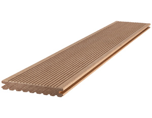 Barfußdiele Megawood CLASSIC massiv (naturbraun 4800x145x21mm) Barfußdiele Megawood CLASSIC massiv (naturbraun 4800x145x21mm)