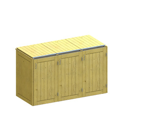 Binto Nadelholzvariante 5, 3er-Box mit Deckel