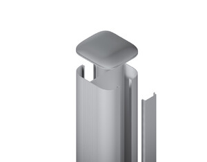 SYSTEM Pfosten basic silber erdverbau (240 x 7 x 7) SYSTEM Pfosten basic silber erdverbau (240 x 7 x 7)