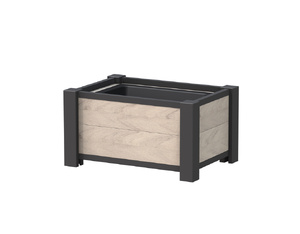 WPC 4-eck Pflanzkasten mit Einsatz sand 72x52x40cm WPC 4-eck Pflanzkasten mit Einsatz sand 72x52x40cm