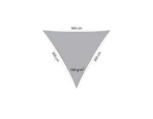 Sonnensegel anthrazit 160 g / qm (300x300x300cm) Sonnensegel anthrazit 160 g / qm (300x300x300cm)