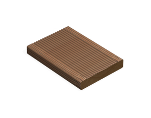Terrassendiele Thermo-Kiefer 25x140, 360cm Oberseite geriffelt Terrassendiele Thermo-Kiefer 25x140, 360cm Oberseite geriffelt