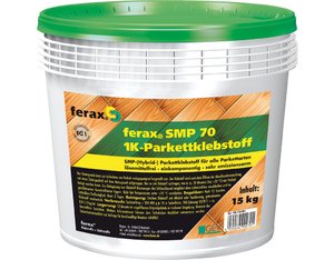 ferax-Parkettklebstoff SMP70 1K (Kunststoffeimer 15 kg) ferax-Parkettklebstoff SMP70 1K (Kunststoffeimer 15 kg)