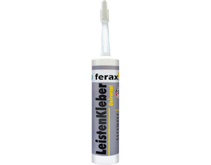 ferax-Leistenkleber universal, weiss (Kartusche 310 ml/435g) ferax-Leistenkleber universal, weiss (Kartusche 310 ml/435g)