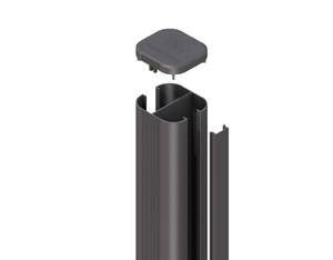 SYSTEM Pfosten basic anthrazit für Erdverbau 150x7x7cm SYSTEM Pfosten basic anthrazit für Erdverbau 150x7x7cm