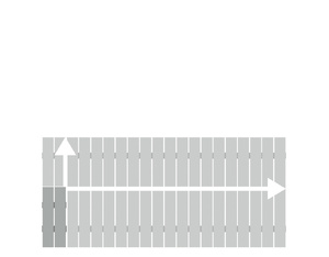 Alu-Vorgartenzaun Squadra lichtgrau auf Maß 20-200x50-90cm Alu-Vorgartenzaun Squadra lichtgrau auf Maß 20-200x50-90cm