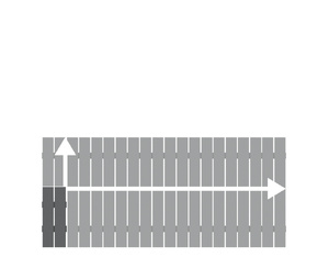 Alu-Vorgartenzaun Squadra anthrazit auf Maß 20-200x50-90cm Alu-Vorgartenzaun Squadra anthrazit auf Maß 20-200x50-90cm