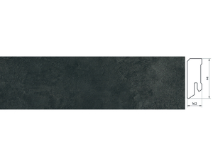 Designervinyl Steckfußleiste (L-1155 Marmor graphit) Designervinyl Steckfußleiste (L-1155 Marmor graphit)
