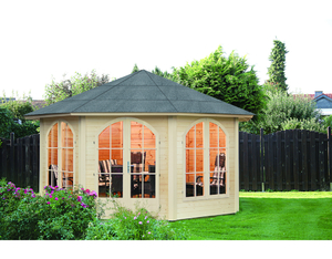 Pavillon Lugano 42-B mit 2 Fenstern zum Öffnen 413,6x413,6cm Pavillon Lugano 42-B mit 2 Fenstern zum Öffnen 413,6x413,6cm