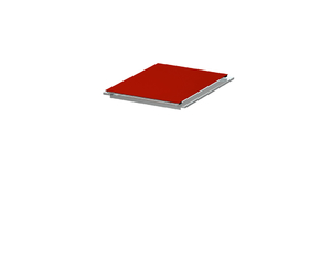 Binto Klappdeckel HPL rot Binto Klappdeckel HPL rot