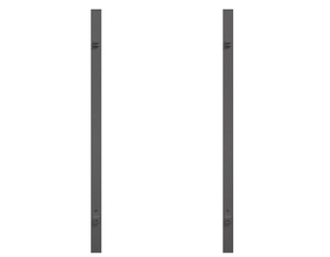 Torpfosten Doppeltor (2er-Set), Metall, anthrazit 8x8x255cm Torpfosten Doppeltor (2er-Set), Metall, anthrazit 8x8x255cm