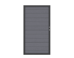 SYSTEM WPC Tor anthrazit, (Anthrazit-Rahmen DIN rechts 98x180cm) SYSTEM WPC Tor anthrazit, (Anthrazit-Rahmen DIN rechts 98x180cm)