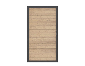 SYSTEM WPC Tor sand, Anthrazit-Rahmen (DIN rechts 98x180cm) SYSTEM WPC Tor sand, Anthrazit-Rahmen (DIN rechts 98x180cm)