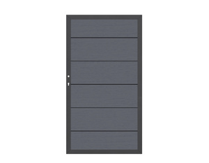 SYSTEM WPC XL Tor anthrazit, (Anthrazit-Rahmen DIN li 98x179cm) SYSTEM WPC XL Tor anthrazit, (Anthrazit-Rahmen DIN li 98x179cm)