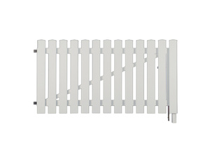 LIGHTLINE KS-Vorgartentor weiß 300x80cm (2-flügelig inklusive Beschläge) LIGHTLINE KS-Vorgartentor weiß 300x80cm (2-flügelig inklusive Beschläge)