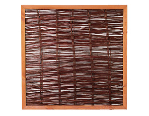 FAKO Weidengeflechtzaun mit umlauf. Rahmen 120x120 cm FAKO Weidengeflechtzaun mit umlauf. Rahmen 120x120 cm