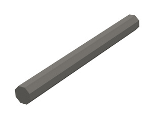 Konstruktionsholz schiefergrau 90x90x3600mm 8-eckig Konstruktionsholz schiefergrau 90x90x3600mm 8-eckig