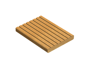 Terrassendiele Garapa 25x145, 183cm Oberseite genutet Terrassendiele Garapa 25x145, 183cm Oberseite genutet