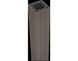 Solid Steckzaun Pfosten 10x10x190cm Terra + Pfostenkappe Solid Steckzaun Pfosten 10x10x190cm Terra + Pfostenkappe