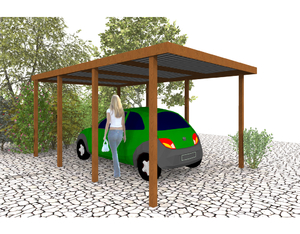 Basicline Carport Golden Oak Basicline Carport Golden Oak