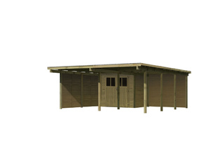 Doppelcarport Eco 2 Variante B mit (Abstellraum 204x180 cm, 2 Seitenwänden) Doppelcarport Eco 2 Variante B mit (Abstellraum 204x180 cm, 2 Seitenwänden)