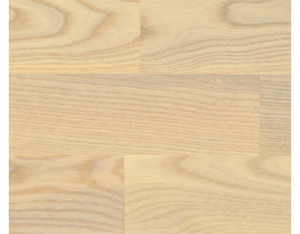 HOLZLOC Holz-Fertigparkett, 3-Stab Esche rustikal, weiß lackiert 2200x192x14mm