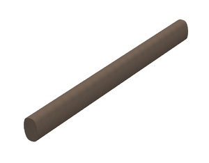 LIMES Pfosten lavabraun oval 60x90x2200mm LIMES Pfosten lavabraun oval 60x90x2200mm