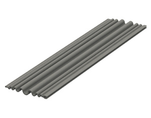LIMES Paneel Augusta (gewellt) sel gris 270x35x1805mm, 6mm stark LIMES Paneel Augusta (gewellt) sel gris 270x35x1805mm, 6mm stark