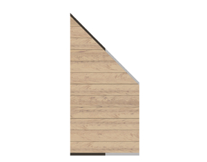 SYSTEM WPC Zaun-Anschluss-Set sand 89x180cm SYSTEM WPC Zaun-Anschluss-Set sand 89x180cm