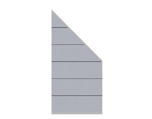 SYSTEM WPC XL Zaun-Anschluss-Set grau 89x180cm SYSTEM WPC XL Zaun-Anschluss-Set grau 89x180cm