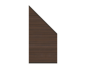 SYSTEM Platinum XL Zaun-Anschluss-Set braun 89x180cm SYSTEM Platinum XL Zaun-Anschluss-Set braun 89x180cm