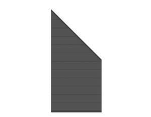 SYSTEM Zaun-Anschluss-Set ALU anthrazit 89x180cm SYSTEM Zaun-Anschluss-Set ALU anthrazit 89x180cm