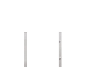 Torpfosten Einzeltor Vorgarten (2er-Set) silber Metall, 8x8x150cm Torpfosten Einzeltor Vorgarten (2er-Set) silber Metall, 8x8x150cm