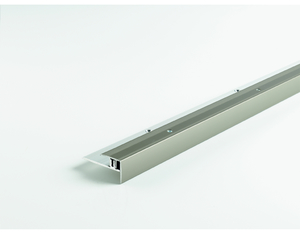 Treppenkantenprofil Aluminium für Parkett Edelstahl 2600mm