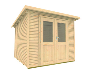 Gartenhaus Pulti Softline 2424 Natur 235x241cm Gartenhaus Pulti Softline 2424 Natur 235x241cm