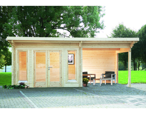 Gartenhaus Trondheim 70-A XL mit Seitendach 200 Rechts 540x300cm Gartenhaus Trondheim 70-A XL mit Seitendach 200 Rechts 540x300cm