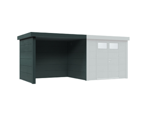 Metallhaus Eleganto Lounge Links Granitgrau 284x238cm Metallhaus Eleganto Lounge Links Granitgrau 284x238cm
