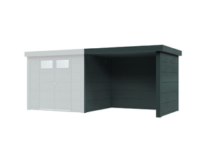 Metallhaus Eleganto Lounge Rechts Granitgrau 284x238cm Metallhaus Eleganto Lounge Rechts Granitgrau 284x238cm