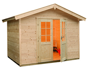 Gartenhaus Klassik 3024 Softline natur 301x235cm Gartenhaus Klassik 3024 Softline natur 301x235cm