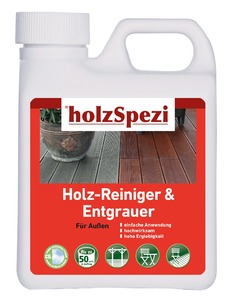 holzSpezi Holz-Reiniger & Entgrauer (farblos, 2,5 Liter) holzSpezi Holz-Reiniger & Entgrauer (farblos, 2,5 Liter)