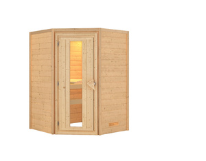Massivholzsauna Alicja Eckeinstieg (Holztür bronziert kein Ofen 1460x1460mm) Massivholzsauna Alicja Eckeinstieg (Holztür bronziert kein Ofen 1460x1460mm)