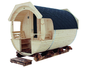 Saunafass Premium Finja 2 montiert Ø226 x 292 cm Saunafass Premium Finja 2 montiert Ø226 x 292 cm