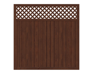 LONGLIFE RIVA mit Gitter gerade, Nussbaum 180x180cm LONGLIFE RIVA mit Gitter gerade, Nussbaum 180x180cm