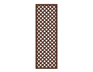 LONGLIFE RIVA Diagonalgitter, Nussbaum 60x180cm LONGLIFE RIVA Diagonalgitter, Nussbaum 60x180cm